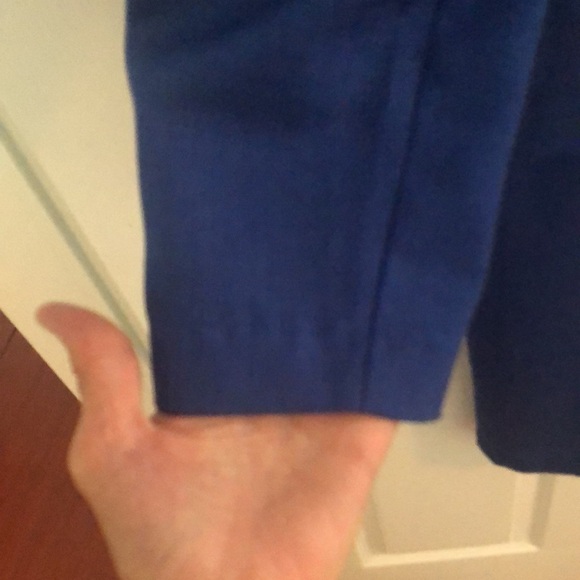 VTG  2 piece Cobalt Blue and white Pantsuit - Picture 14 of 16